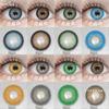 Цветные контактные линзы Небесно-голубые линзы для очков Ярко-коричневые контактные линзы Имперские зеленые линзы Серые натуральные линзы 1 пара