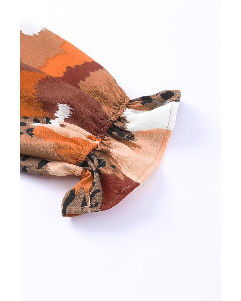 Azura Exchange Блузка с длинным рукавом и принтом