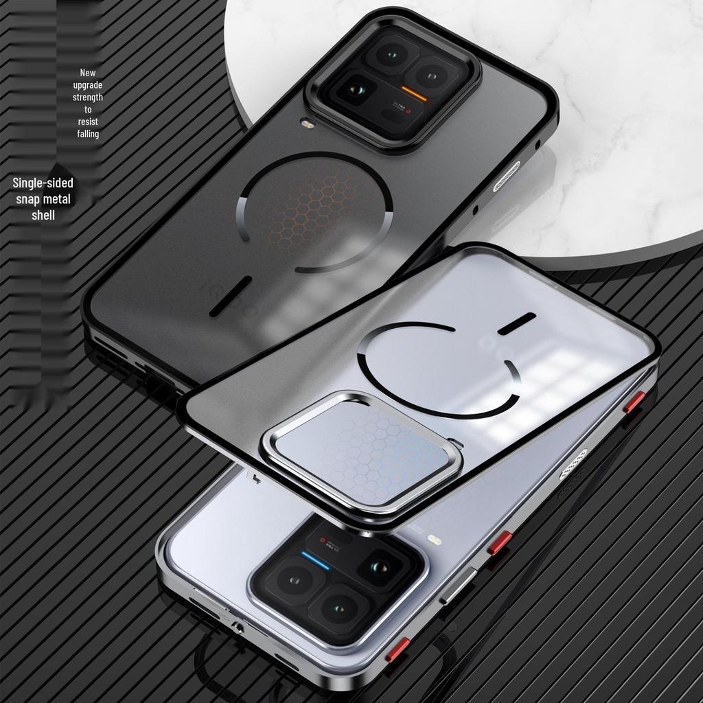 VIVO IQOO15ULTRA Магнитный Металлический Каркас Ударопрочный Чехол с Кольцом