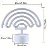 Красочный светодиодный неоновый знак Ночник 3D Акриловый Батарея USB Двойное использование Настольный Радужный Ночной Свет Без мерцания с Основанием