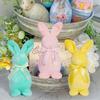 Easter Decoration Bunny Doll Ornaments Yellow Red Green Doll Gift