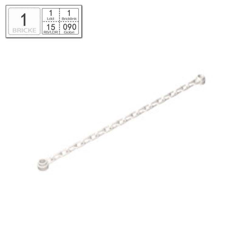 BRICKE 30104 Building Blocks, 16-17L Studded Chain, Compatible with LEGO Parts