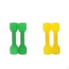 2 Pairs Kids Plastic Dumbbell Kindergarten Sports Exercise Toys Yellow/Green