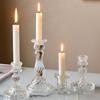 Novelty Glass Candle Holder Nordic Decor Candlestick Romantic Candle Stand Desk Accessories Wedding Centerpieces Ornament Gifts