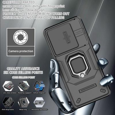 Для Xiaomi Poco X6 Pro 5G чехол Slide Lens Armor телефон чехол для Poko Poxo Pocco Little X 6 Pro X6Pro магнитный держатель задняя крышка