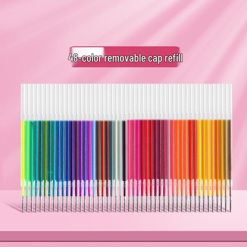 Luminous Glitter Gel Pen - Color-Changing Crystal Sand Effect for Journaling & Drawing.