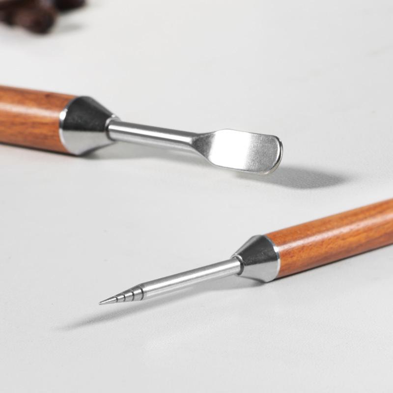 Ручка для латте-арта из нержавеющей стали, игла для капучино из нержавеющей стали, крючок для резьбы по дереву для флористического дизайна