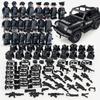MOC Military Building Block Set Black Jeep Special Police Team Doll Small Particle Building Block Toy OPP Bag