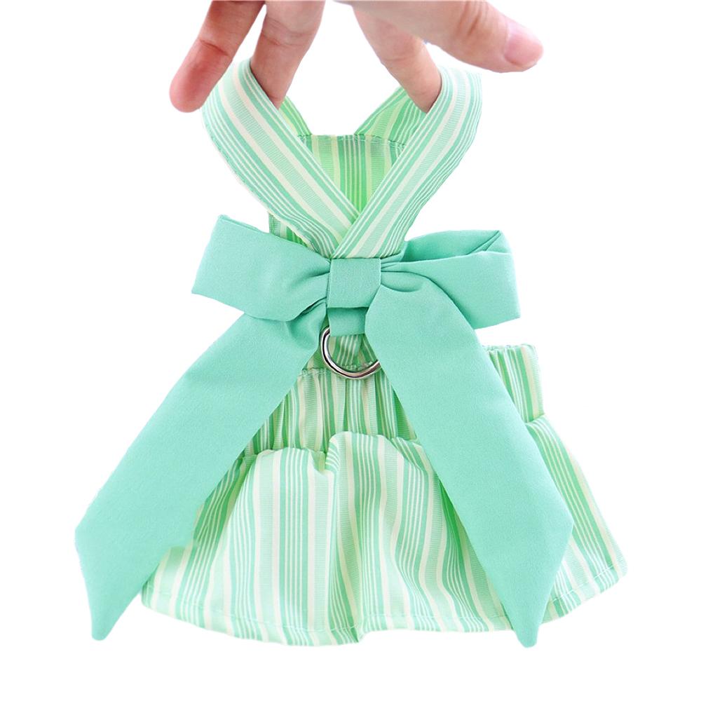 Летняя юбка для щенков, платье с пряжкой, милая полосатая одежда для маленьких собак, пинчеров, мальтийских болонок, талисманов, платья disfraz perro