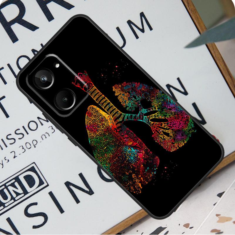 Человеческое Сердце Мозг Легкие Для Realme C31 C33 C35 C51 C53 C55 C67 GT5 GT Neo 6 9 10 11 12 Pro Plus C21Y C25s C30 Чехол