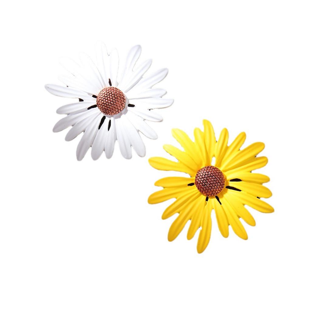 Японская и корейская брошь Mori Sunflower, модная универсальная брошь с эмалевым цветком для женского костюма, значок