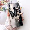For Tecno Spark 4 Case KC8 Luxury Flowers Butterfly Painted Cover Soft Silicone Case For Tecno Camon 12 Camon12 CC7S Spark4 Bags