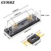1set ANL-H ANL-B Transparent Car Fuse Box ANL Fuse Holder Distribution in line 0 4 8 GA Positive With ANL Fuse Fusible 100A 200A