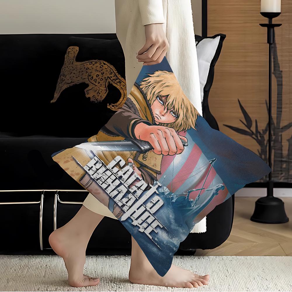 Персонализированная наволочка Vinland Saga для детской комнаты, вечеринки, дня рождения, подарок для детей.