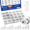 880 Metric Bolt Assortment M2 M3 M4 M5 Stainless Steel Screws Nuts and Washers 8mm-20mm Hex Socket Head Cap Machine Screw Silver
