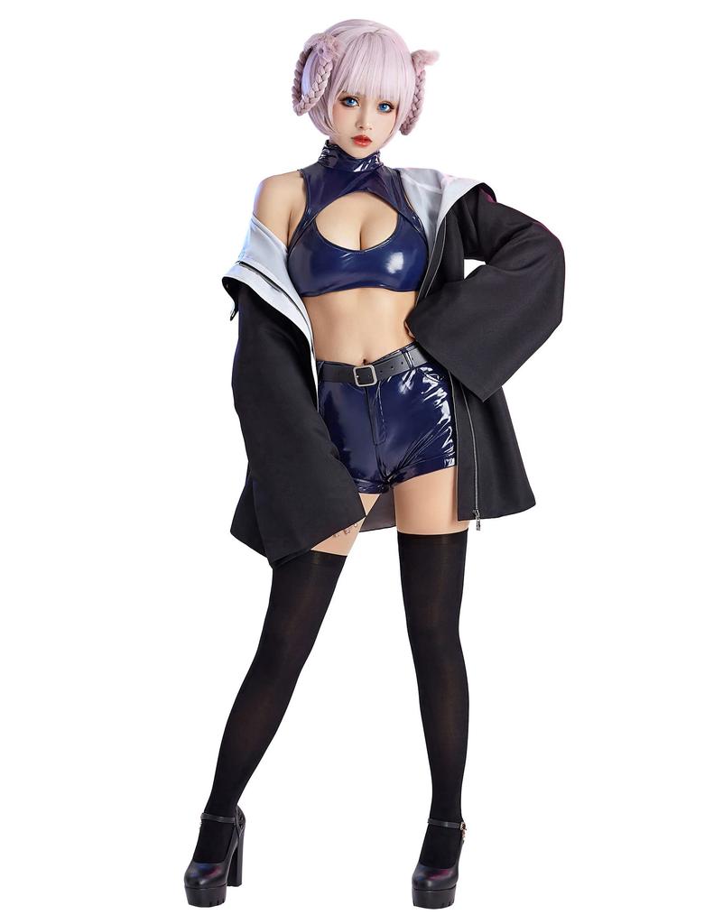 Женский аниме костюм вампира для косплея от Miccostumes, полный комплект, пальто, топ и брюки (XS)