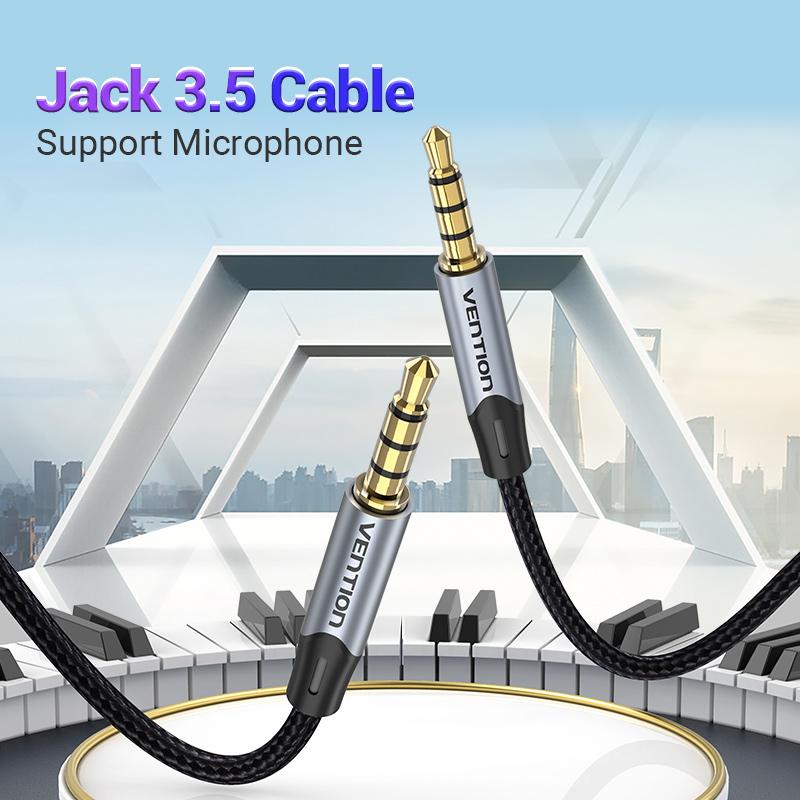 Vention Кабель Aux Jack 3.5 Штекер-Штекер 3,5 мм Jack HiFi Аудио Кабель для Гитары Автомобиля Микрофона Наушников Динамика Кабель AuxХороший продукт