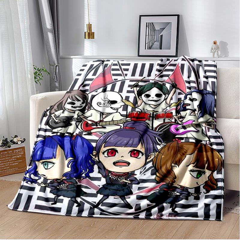Pop Metal Band Throws Blanket for Kids Couch Sofa Travel Home Picnic Hiking Bed Beding Super Soft Flannel Blanket birthday gift