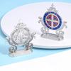 Улица. Крест Святого Бенедикта Ремесленное Украшение Эмаль Металл Статуэтка Святого Бенедикта Украшение для Автомобиля Дома Офиса Стола Религиозный Декор Благословение