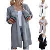 Women Casual Knit Open Front Loose Chunky Sweater Cardigan Long Sleeve Coat Outerwear