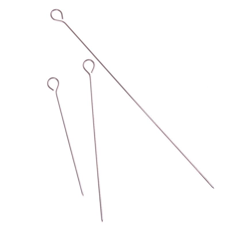 10 шт., круглые жареные шампуры из мяса гуся, палочка для барбекю из нержавеющей стали, игла для барбекю