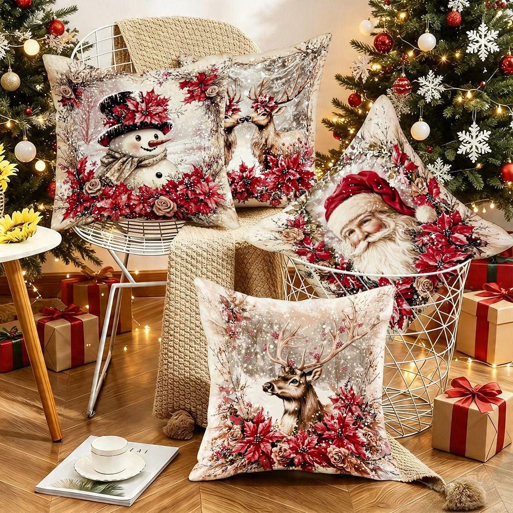Hidden Zipper Decorative Cushion Cover Soft Texture Throw Pillow Cover Sofa Decoration