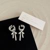 Non-piercing Lacing Bow Ear Cuffs Y2K Bow Earrings Trendy Balletcore Ribbon Ear Cuff  Gift