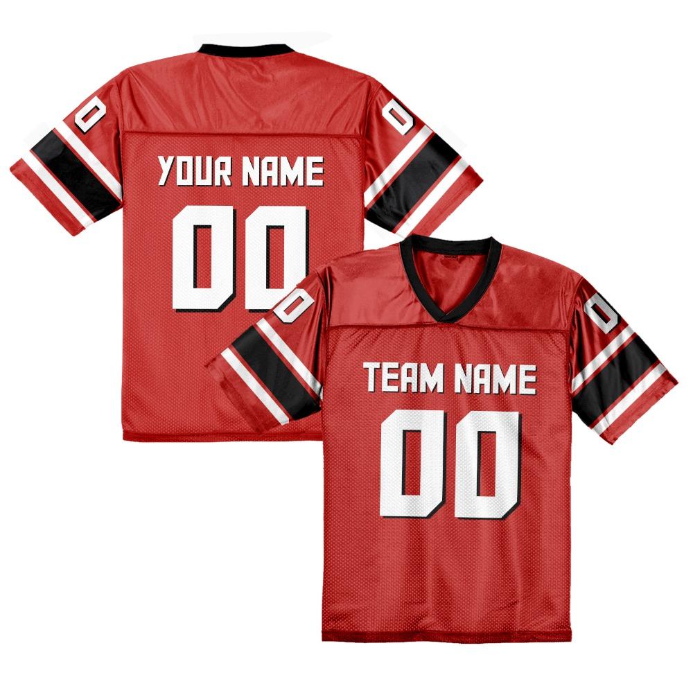 Custom American Football Shirt Pink Personalized Printed Football Jersey with