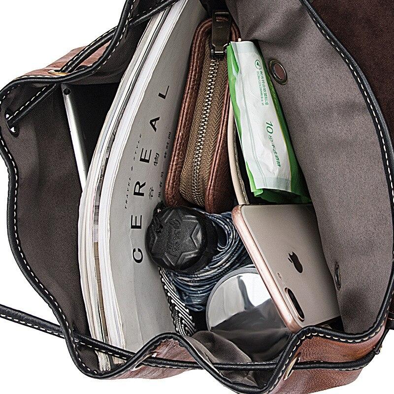 Johnature Рюкзак из натуральной кожи в стиле ретро, ​​женская дорожная сумка, большая вместимость, первый слой, женский рюкзак из воловьей кожи, студенческие сумки