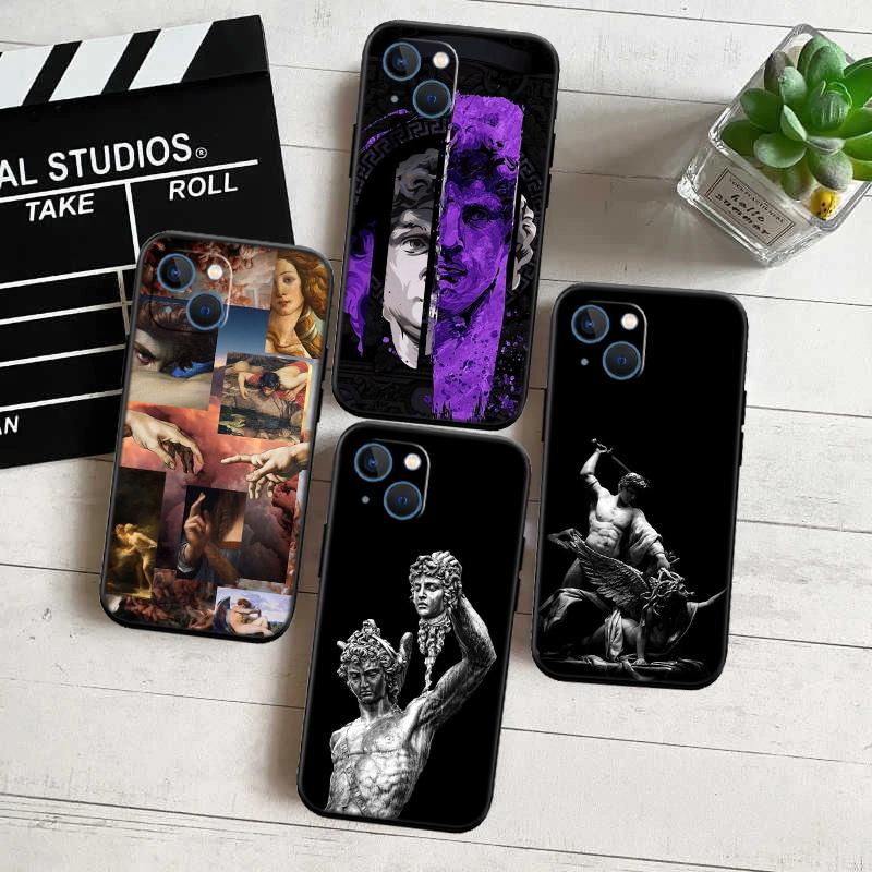 Чехол-ракушка Fresco Adam Sculpture Новый Высококлассный для телефона Redmi Note 13 14 Pro+ Plus A3 A3X 13X 13C 13R 14S 14C 14R