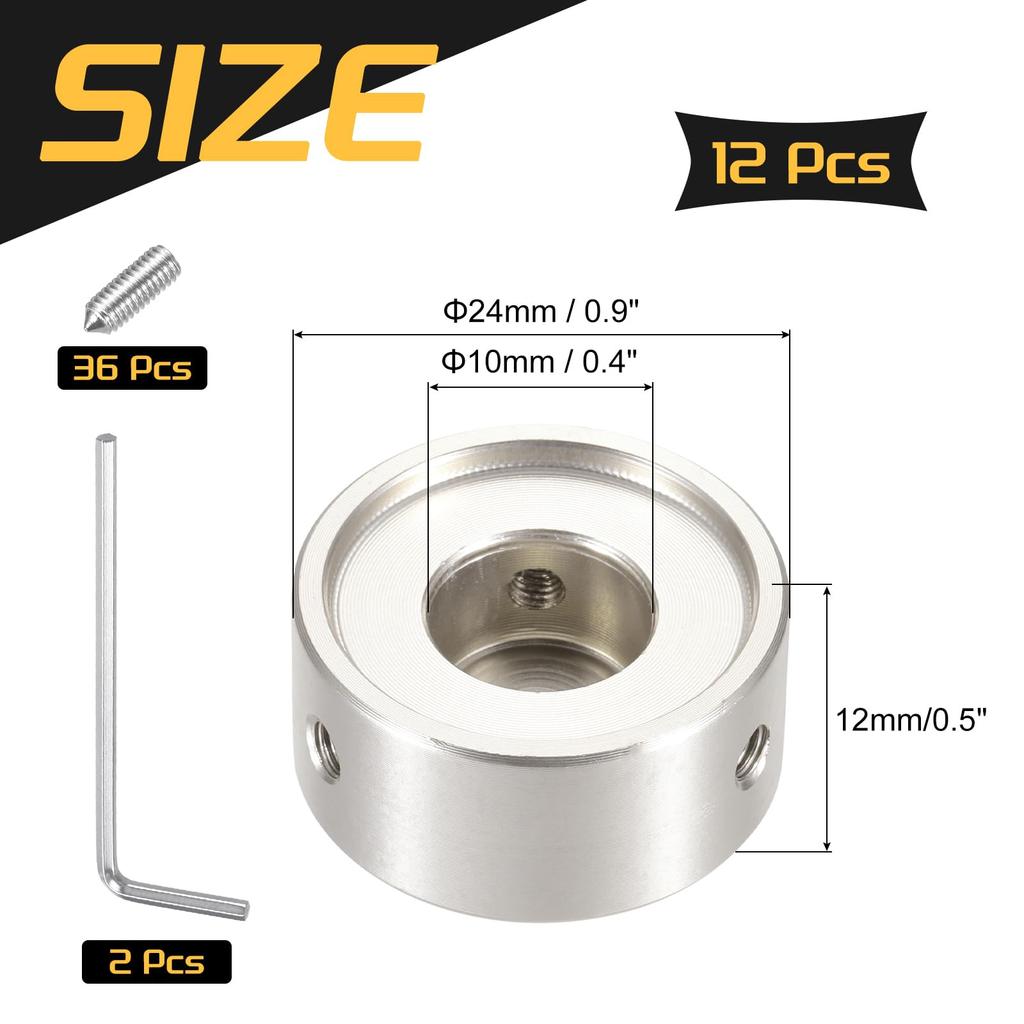 Uxcell 12 шт. Ножной переключатель Кнопка гитарной педали Металлические верхние крышки ножного переключателя для педали гитарного эффекта Дымчато-серые колпачки, 3/8 кнопки,