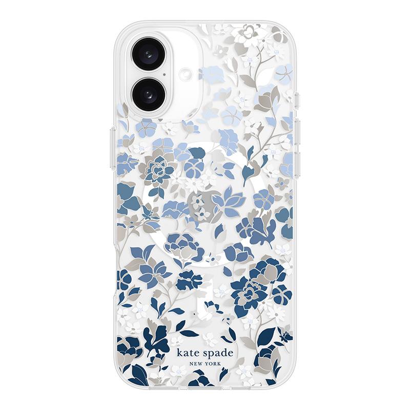 Kate Spade New York Protective Gems Magsafe - Etui Iphone 16 Plus (Flowerbed Blue)