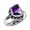 Кольцо из натурального африканского аметиста из стерлингового серебра 925 пробы S.7 U1b21