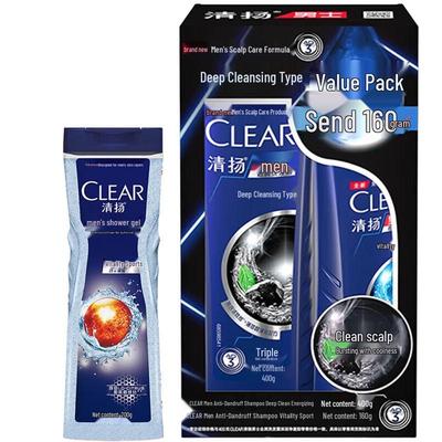 Набор: Гель для душа Clear Men Vitality Sport и Шампунь Deep Cleanse