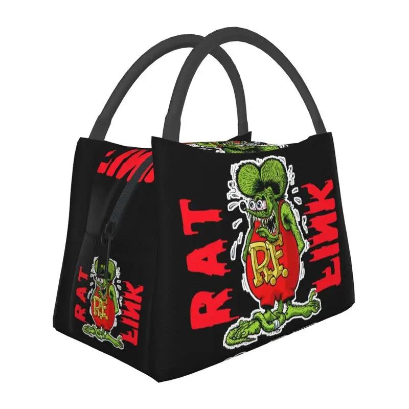 Rat Fink Анимация Аниме Мультфильм Изолированные Ланч-Бумы для Женщин Герметичный Термо-Охладитель Ланч-Бокс Офис Пикник Путешествия