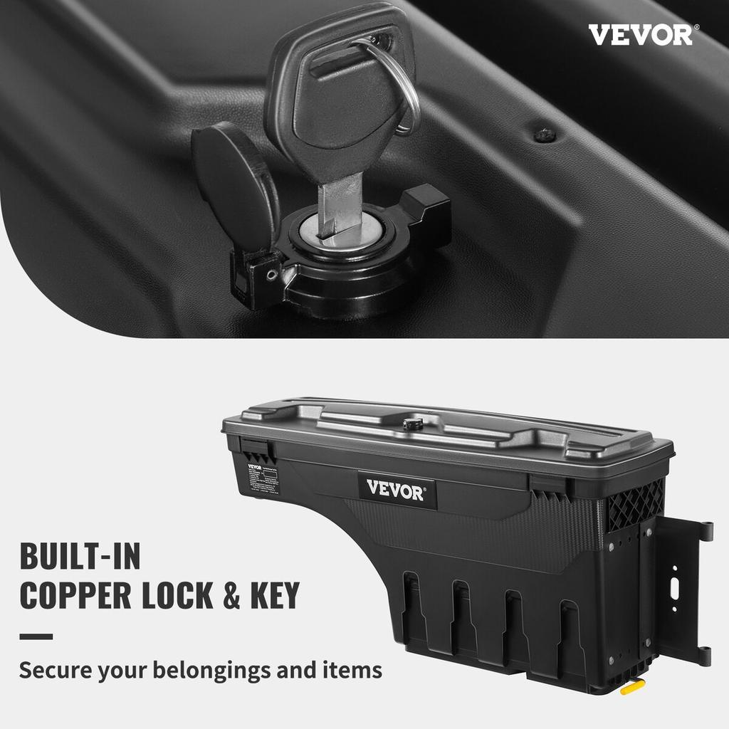 Truck Bed Storage Tool Box 2019-20 Chevrolet Silverado 1500 Left+Right
