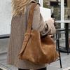 New Suede Bucket Bag Women's Shoulder Bag Shoppers Large Capacity Handbag Fashion Casual Versatile Crossbody Bag For Women