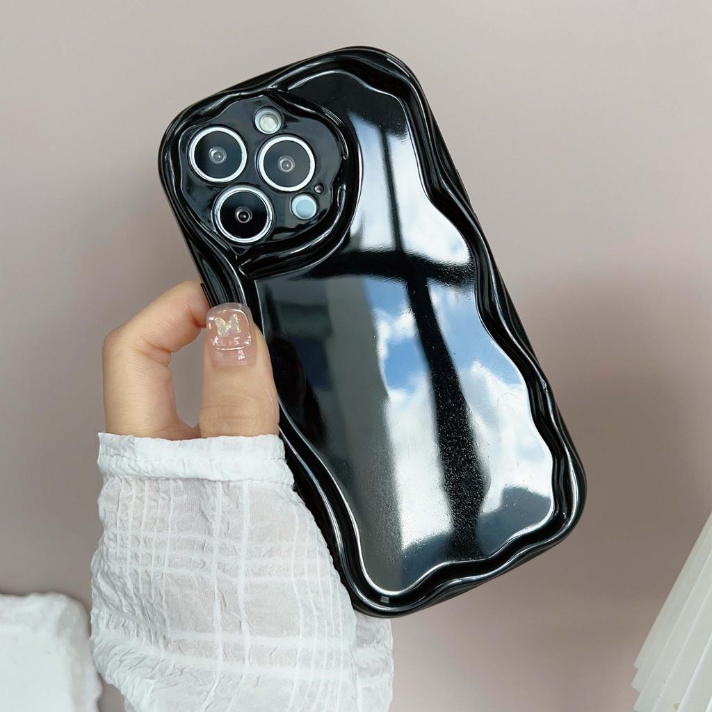 For iPhone 11 12 13 14 15 16 17 Pro Max Air 16e 7 8 Plus XR Phone Cases Flaunt Your Personality with This Exclusive TPU Cover Cream Pattern Soft Case