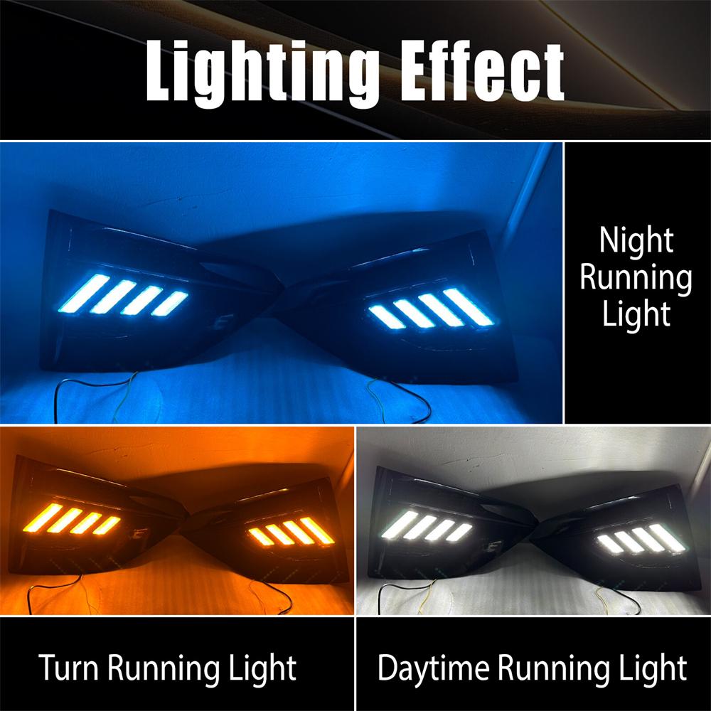 Последовательный светодиодный противотуманный фонарь дневного ходового света трехцветный для Altima 2023-2024 ДХО