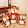 Новый Рождественский Шарф Олень Мультяшная Плюшевая Игрушка Рождественская Атмосфера Украшения Праздничный Подарок Дети Спят: