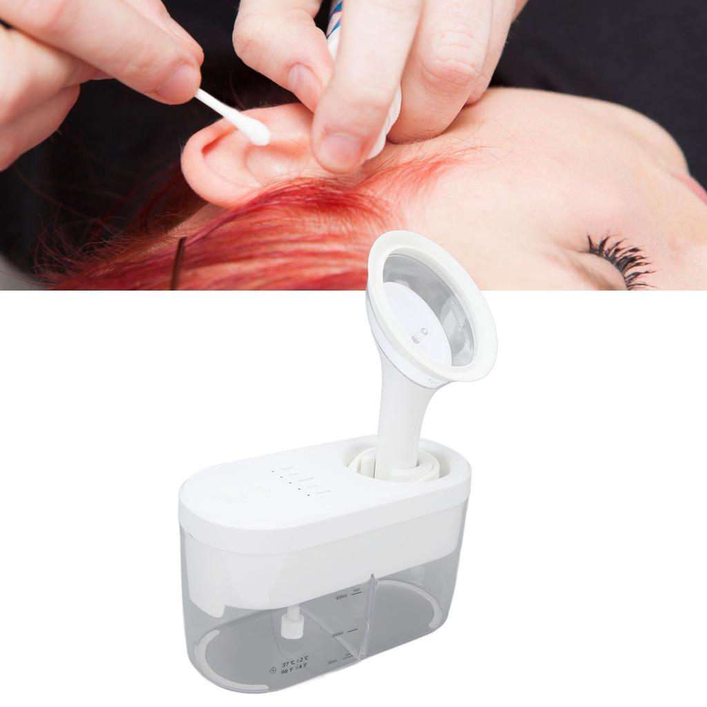 Ear Wax Removal 4 Cleaning Modes Rechargeable Ear Cleaner Tool Automatic Drainage Ear Irrigation Water Cleaner