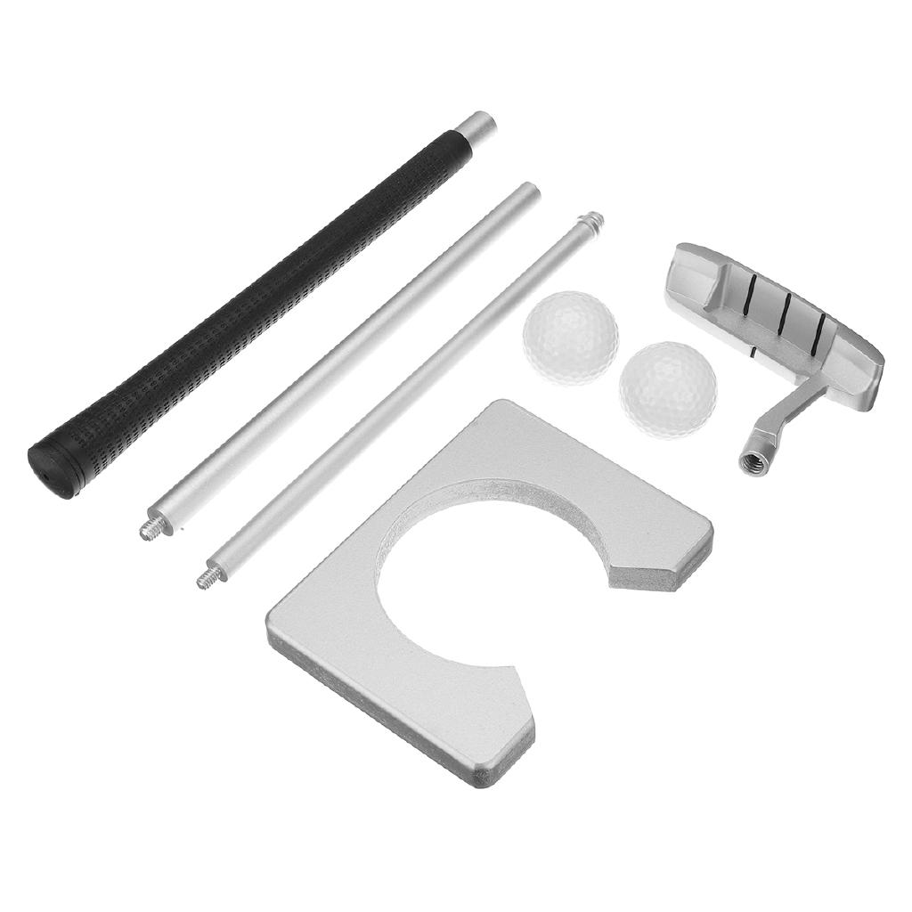 Подарочный набор для гольфа на открытом воздухе и в помещении, лунка для патта, отсоединяемый паттер, мячи, набор инструментов для практики патта в офисе, дома, в путешествии