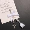 Stylish Butterfly Bag Charm Trendy Bowknot Keychain Phone Charm Keyrings Cool Keychain Acrylic Material for Party Daily