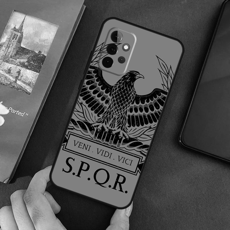 Римская Императорская Легионная Крышка SPQR Для Samsung Galaxy A54 A52S A52 A32 A22 A12 A72 A33 A53 A73 A14 A70 A51 A71 Чехол