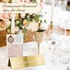 1/5/12Pcs/Pack Reserved Table Signs Wear-resistant Wedding Waterproof Acrylic Guest Reservation Gold Reserved Signs