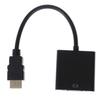 Черный кабель-адаптер HDMI-VGA Монитор проектора Кабель-конвертер Hd