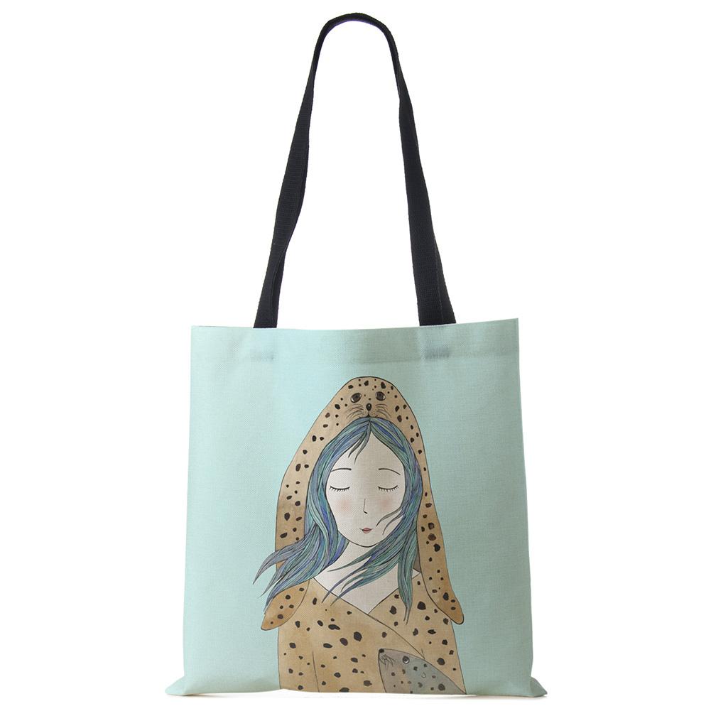 Свежая картина, милый кит, морская серия, сумка на плечо, женские сумки, дизайнерские сумки большой емкости