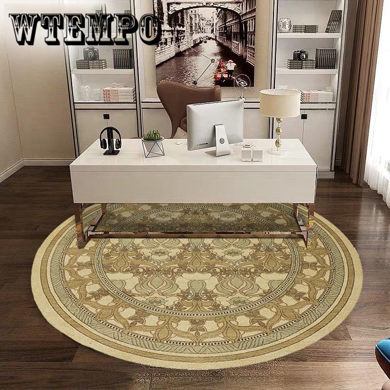 Круглый ковёр из полиэфирного волокна