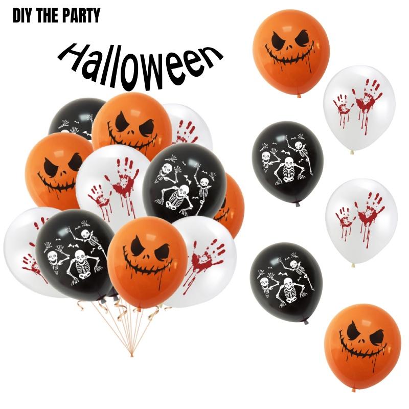 High-quality Halloween Party Balloons Scary Skull Ghost Pumpkin Balloons