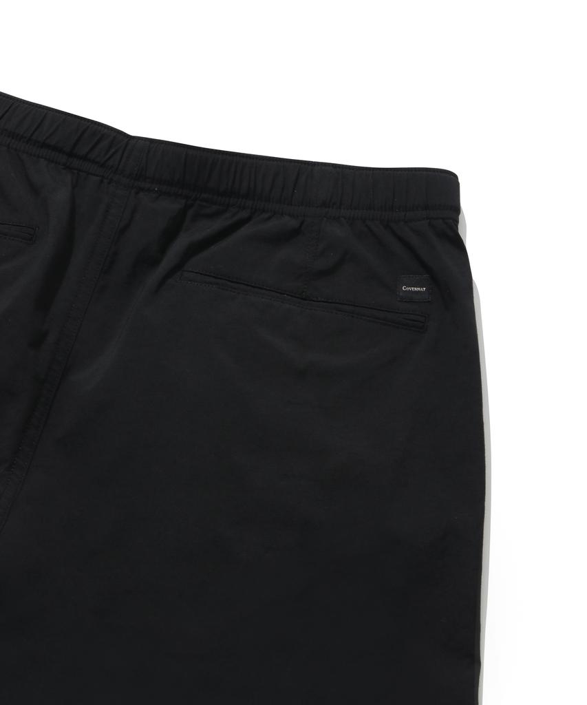 COVERNAT Woven Semi-Wide Buckle Pants Black